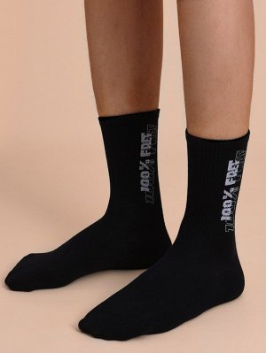 Мужские носки с текстовым принтом