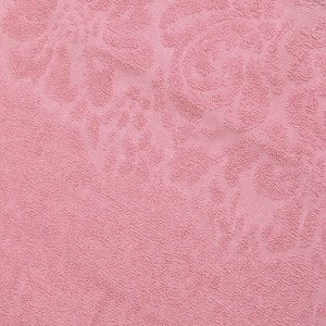 Полотенце махровое 35х60см, гладкокрашенное, 350г/м2, пыльная роза (Россия)