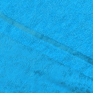 Полотенце махровое 35х60см, гладкокрашенное, 375г/м2, морская волна (Россия)