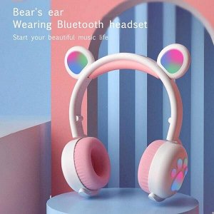 Беспроводные наушники HELLO BEAR BK5 со светящимися ушками и лапками