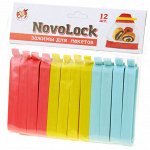 Клипса для полиэтиленовых пакетов пластмассовая &quot;NovoLock&quot; 10см, набор 10шт (Россия)