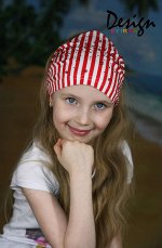 Бандана летняя для девочки в полоску(расцветки в ассортименте)