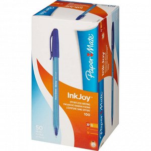 Ручка шариковая PAPER MATE InkJoy трегхранный корпус синий ст., 0...