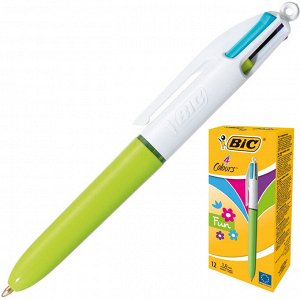 Ручка шариковая автоматическая BIC 4COLORS FASHION 4 цвета, 0.32м...