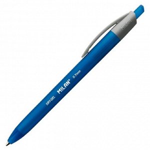 Ручка шариковая автоматическая MILAN Dry-Gel, 0,7мм, синий, 17654...