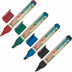 Набор маркеров для флипчартов EDDING 32 Ecoline, 1-5 мм, 4 цвета....