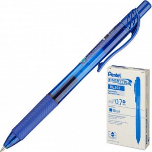 Ручка гелевая PENTEL BL107C EnerGel Rec авт. рез.манжет.0,3мм син...