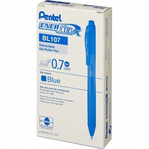 Ручка гелевая PENTEL BL107C EnerGel Rec авт. рез.манжет.0,3мм син...