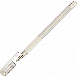 Ручка гелевая Pentel Hybrid gel Grip K118-LW, белая, 0,4мм