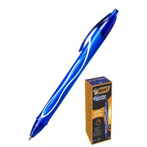 Ручка гелевая автоматическая BIC Gelocity Quick Dry син,0,35мм,пр...