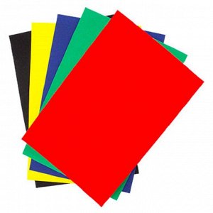 Бумага цветная 5л,5цв,А4,бархатная, в папке С0198