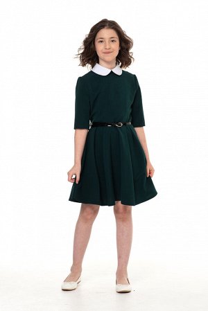 Зеленое школьное платье, модель 0145/1