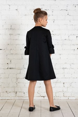 Чёрное школьное платье, модель 0159