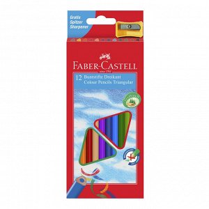 Карандаши цветные Faber-Castell ECO 12цв 3-гран точилка 120523...