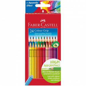 Карандаши цветные Faber-Castell Grip, 24цв., трехгран., 112424...