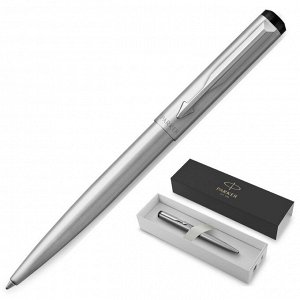 Ручка шариковая Parker Vector Stainless Steel син.стерж 2025445