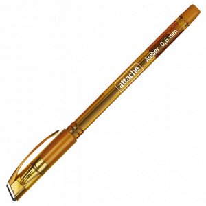Ручка шариковая неавтомат Attache Amber, 0,6мм, с манжеткой, сини...