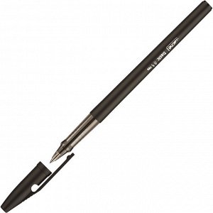 Ручка шариковая неавтоматическая Attache Basic 0,5мм маслян.черны...