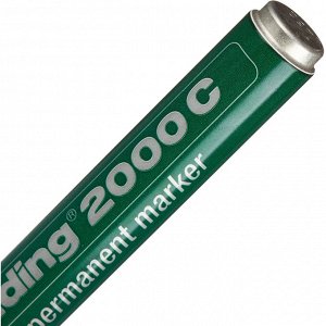 Маркер перманентный EDDING 2000C/4 зеленый 1,5-3мм металл.корп...