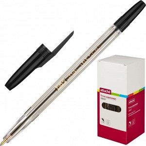 Ручка шариковая неавтоматическая Attache Corvet черная, 0,7мм...