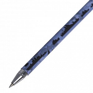 Bruno Visconti Ручка шариковая HappyWrite &quot;Военный паттерн.Корабли&quot;, 0,5 мм, синие чернила