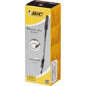 Ручка шариковая Bic Раунд Стик Экзакт черная, 918542 0,28 мм