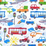 Ткань на отрез перкаль 150 см 4622/1 Городское движение