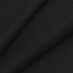 Ткань рибана с лайкрой М-2127 цвет черный