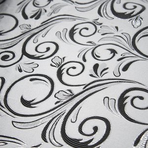 Портьерная ткань с люрексом 150 см 5222 цвет серый/серебро