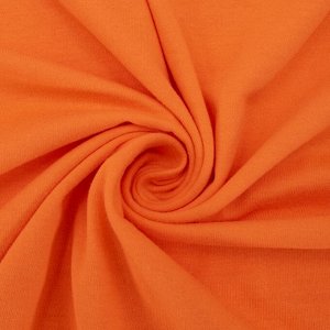 Ткань кулирка гладкокрашеная карде М-2044 цвет оранжевый