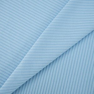 Ткань трикотаж лапша цвет голубой