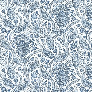 Ткань рогожка 150 см 3045-1 Персия цвет синий