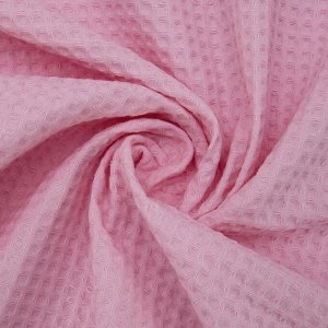 Ткань вафельное полотно гладкокрашенное 150 см 240 гр/м2 7х7 мм цвет 808 пыльная роза