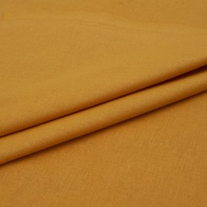 Ткань на отрез поплин гладкокрашеный 220 см 115 гр/м2 цвет горчица