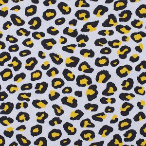 Ткань интерлок Леопардовая текстура 3176-20 цвет сахар