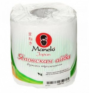 Туалетная бумага "Maneki" Yo me 2 слоя, с тиснением, с ароматом Японской айвы, 1 рулон