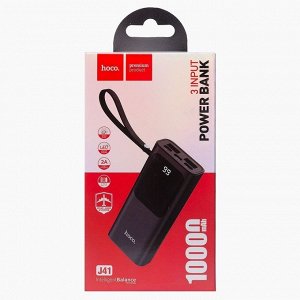 Внешний аккумулятор Hoco J41 10000 mAh (USB*2) (black)
