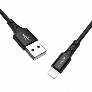 Кабель USB - Apple lightning Borofone BX20  100см 2A  (black)