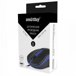 Мышь оптическая Smart Buy SBM-329-KB One (black/blue) (black/blue)