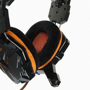 Компьютерная гарнитура Smart Buy SBHG-1100 RUSH SNAKE игровая (black/orange) (black/orange)