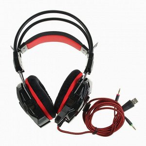 Компьютерная гарнитура Smart Buy SBHG-1300 RUSH SNAKE игровая (black/red) (black/red)