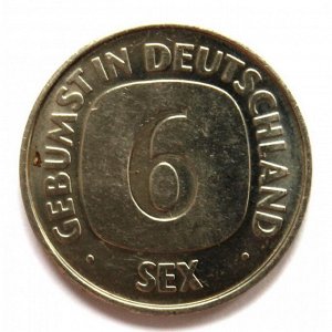 ГЕРМАНИЯ 6 секс марок (6 sex mark) «GEBUMST IN DEUTSCHLAND»