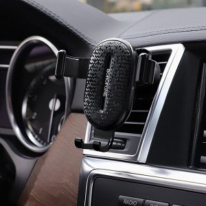 Держатель автомобильный Borofone BH11 Air outlet gravity in-car holder (black)