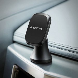 Держатель автомобильный Borofone BH22 Ori aluminum alloy center console magnetic in-car holder (black)