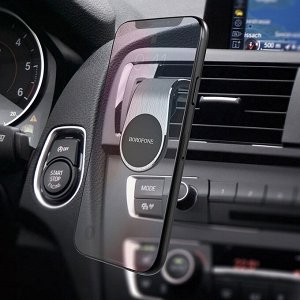 Держатель автомобильный Borofone BH10 Air outlet magnetic in-car holder (silver)