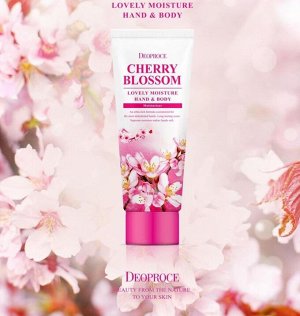 Deoproce Cherry Blossom Lovery Moisture Hand&Body Крем для рук и тела питательный Черешня 100мл