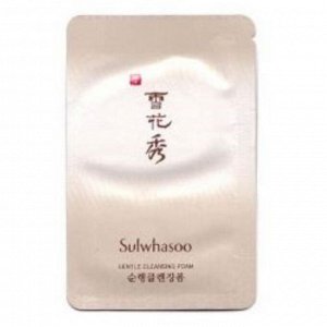 Sulwhasoo Gentle Cleansing Foam нежная пенка для умывания с экстрактом каштана 5мл (пробник)