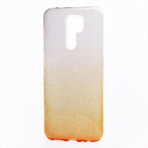 Чехол-накладка SC097 Gradient для "Xiaomi Redmi 9" (black/silver)