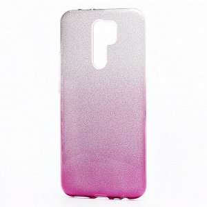 Чехол-накладка SC097 Gradient для "Xiaomi Redmi 9" (black/silver)