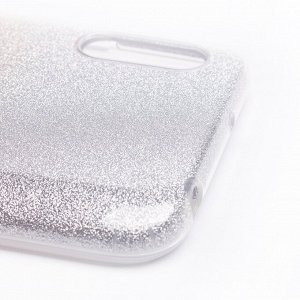 Чехол-накладка SC097 Gradient для "Xiaomi Redmi 9A" (black/silver)